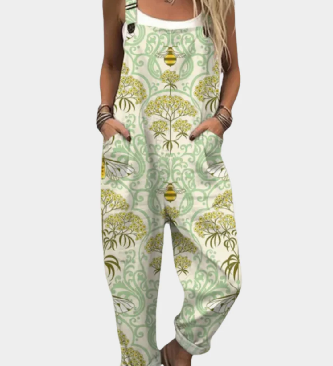 Bekväm tryckt byxdress