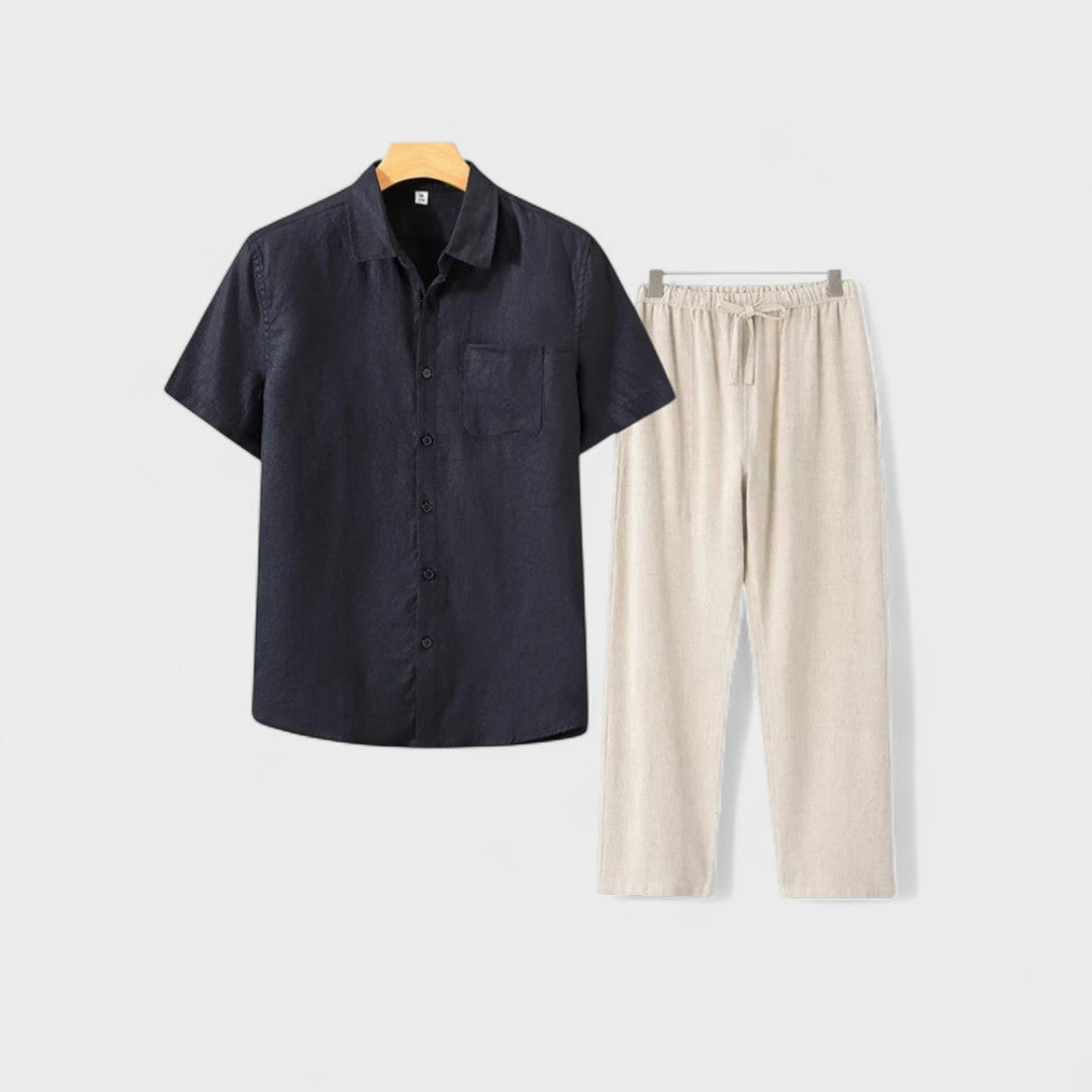 Lukas – Linne-pyjamasset i Old Money-stil