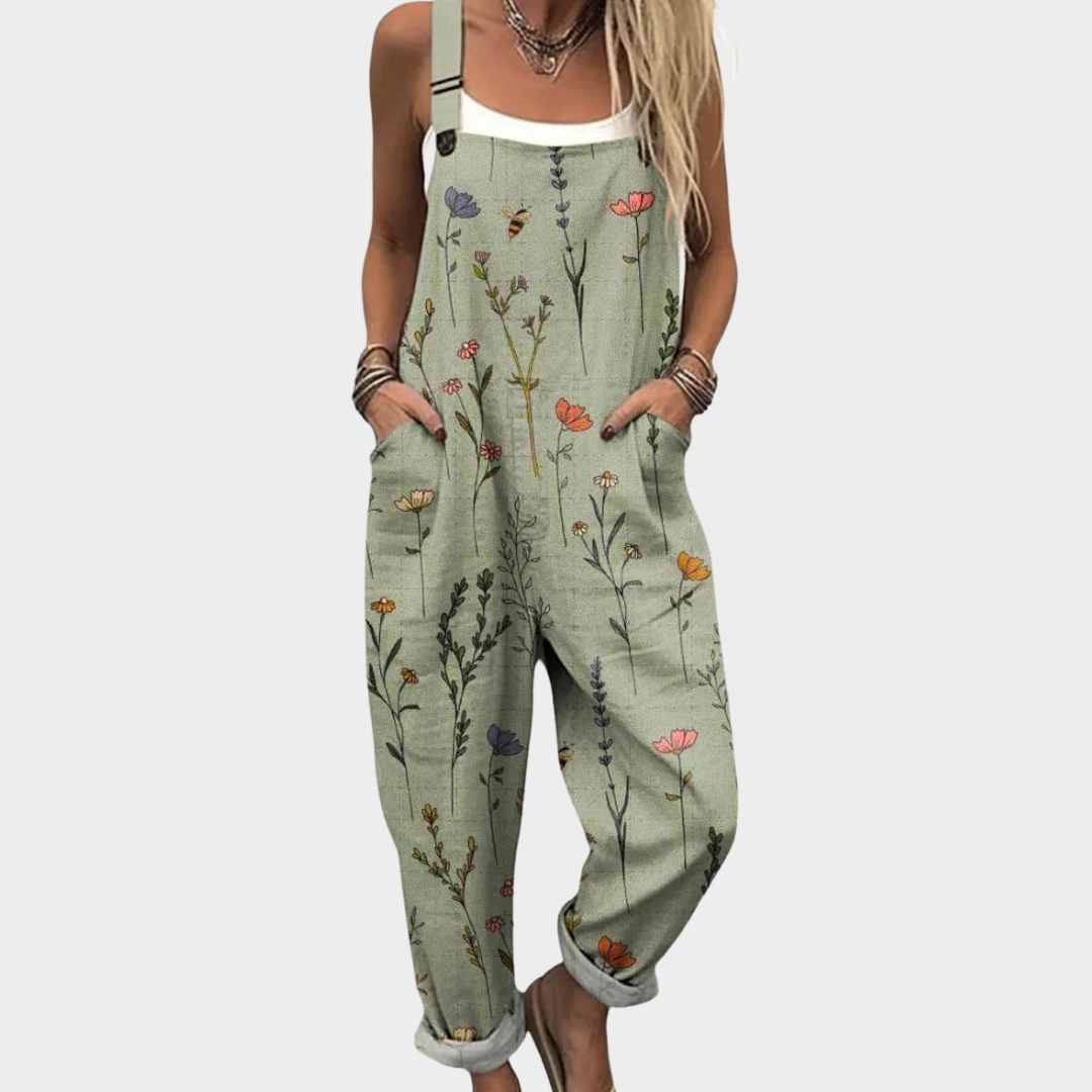 Bekväm tryckt byxdress