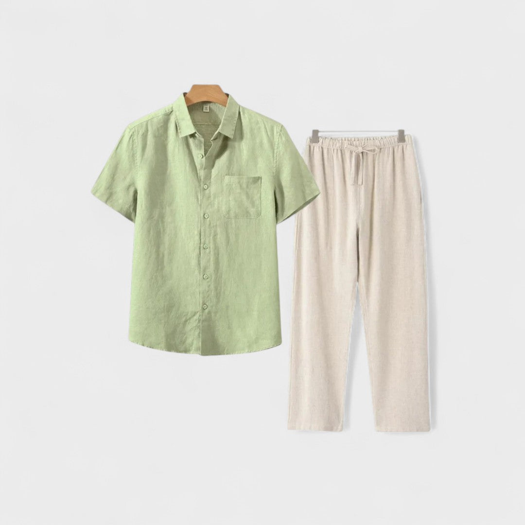 Lukas – Linne-pyjamasset i Old Money-stil