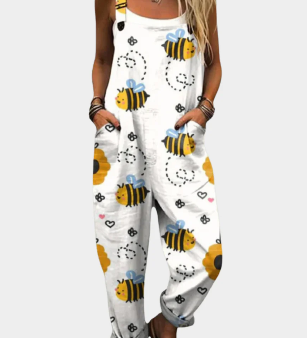 Bekväm tryckt byxdress