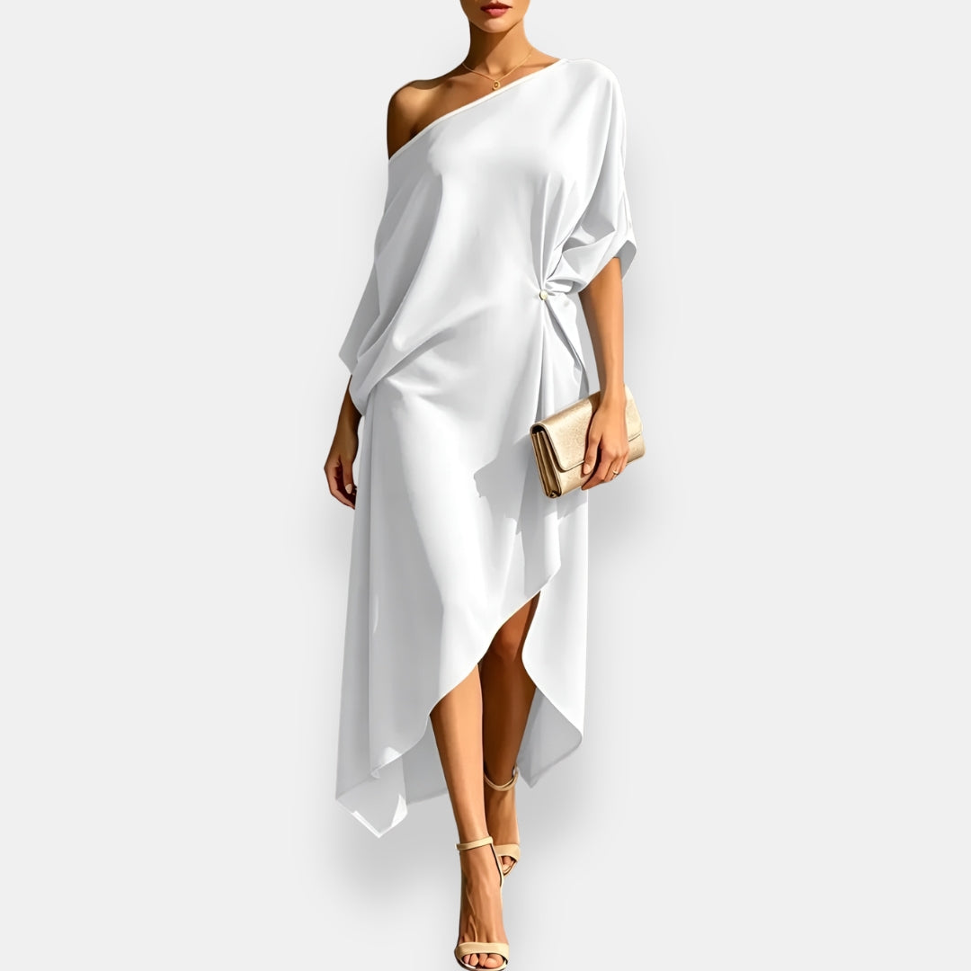 Oriana – Asymmetrisk draperad klänning