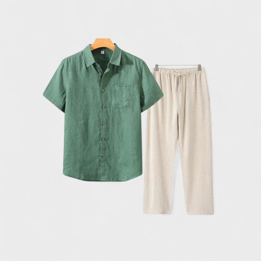 Lukas – Linne-pyjamasset i Old Money-stil