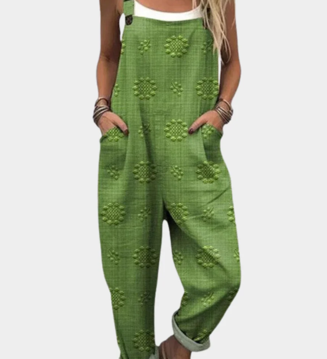 Bekväm tryckt byxdress