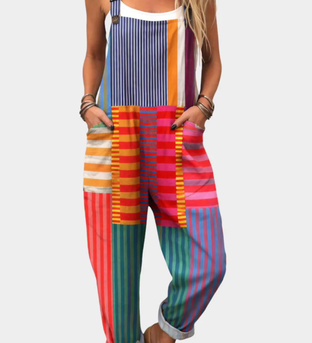 Bekväm tryckt byxdress