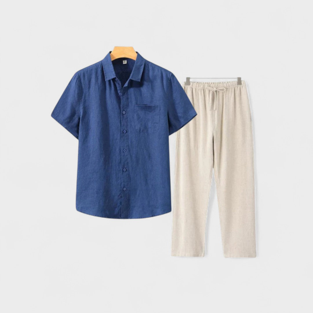 Lukas – Linne-pyjamasset i Old Money-stil
