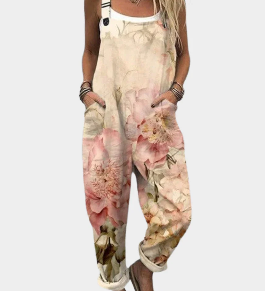 Bekväm tryckt byxdress