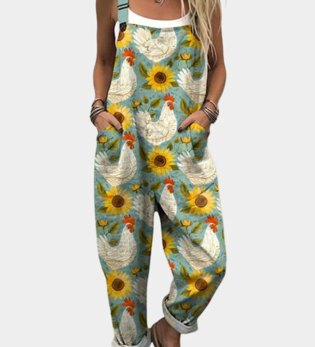 Bekväm tryckt byxdress
