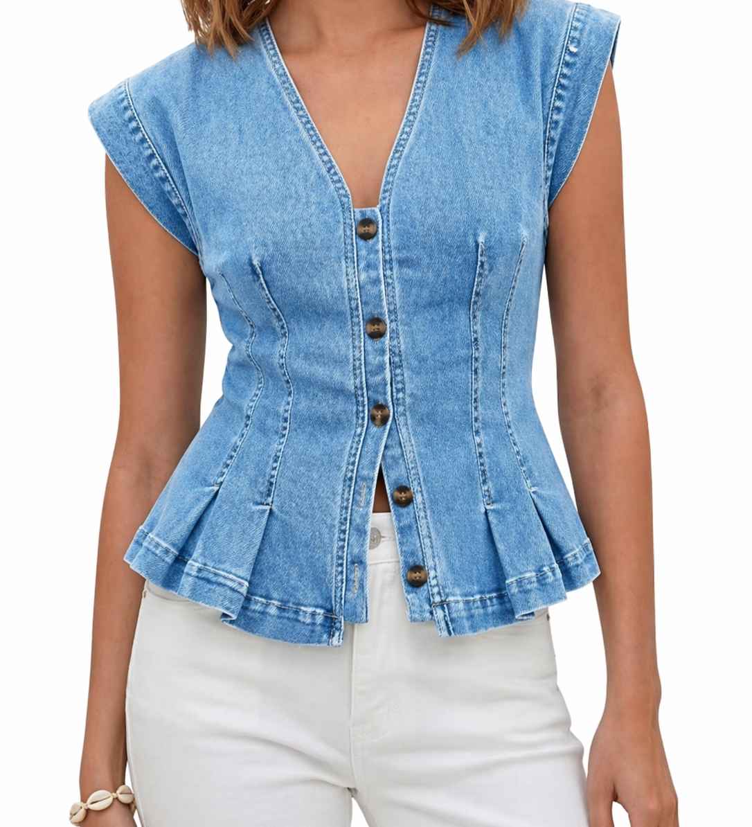 Katrin – Jeanstopp med V-ringning