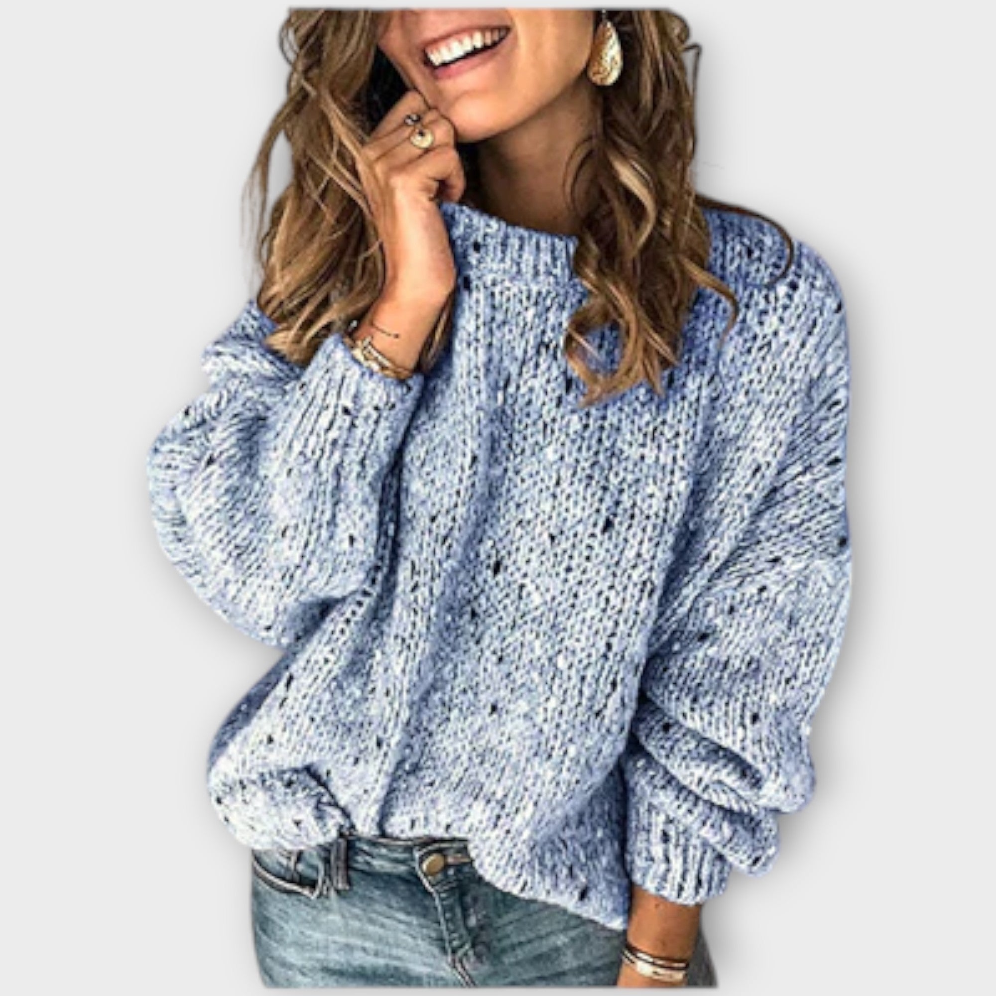Eileen – Mysig retroformad jeansblus