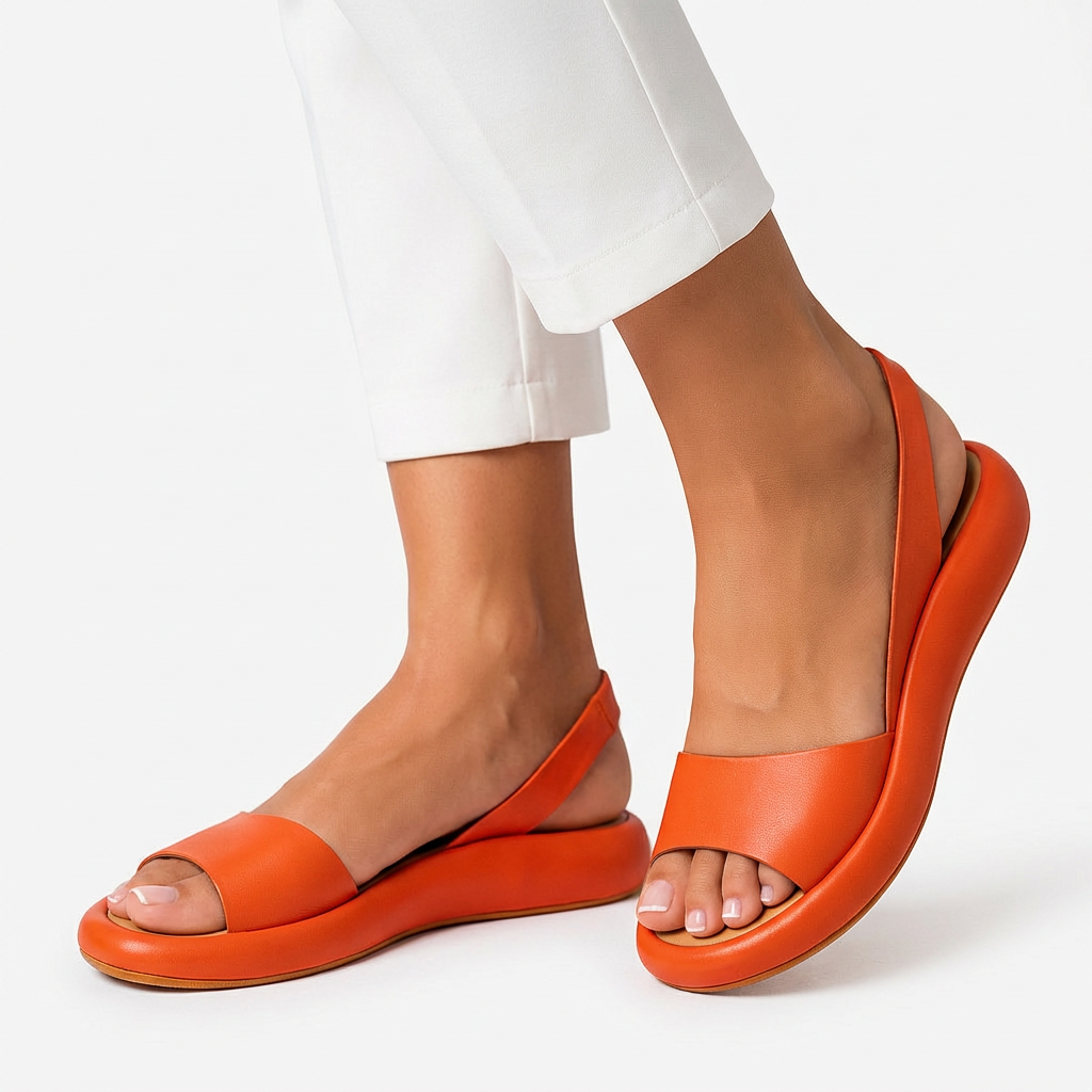 Evie™ | Halkfria peep-toe-sandaler – Stilig stabilitet och extrem komfort
