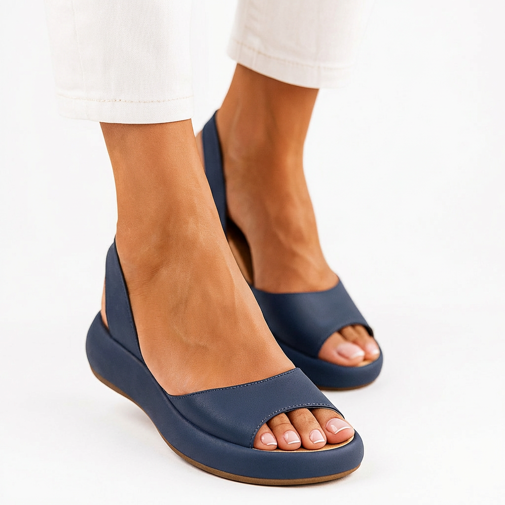 Evie™ | Halkfria peep-toe-sandaler – Stilig stabilitet och extrem komfort