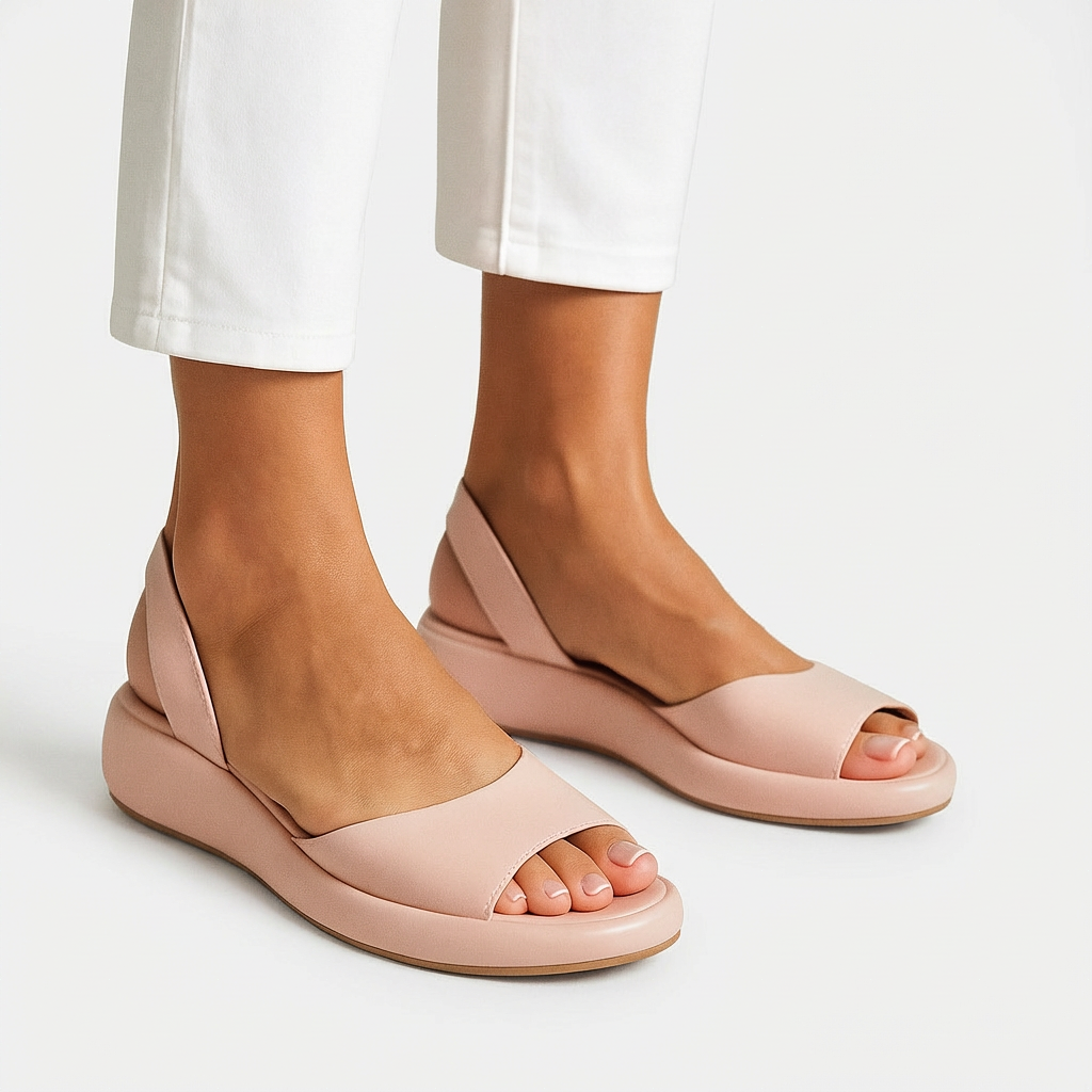 Evie™ | Halkfria peep-toe-sandaler – Stilig stabilitet och extrem komfort