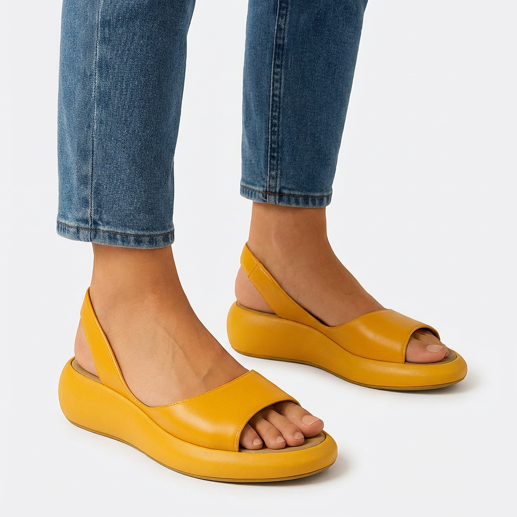 Evie™ | Halkfria peep-toe-sandaler – Stilig stabilitet och extrem komfort