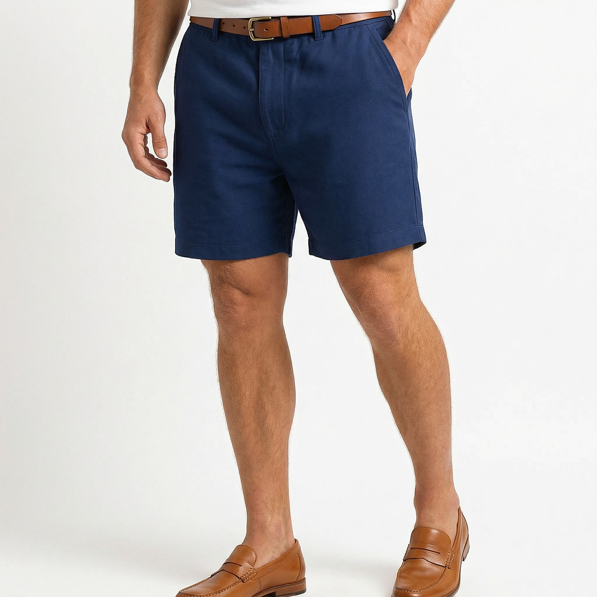 Stiliga linneshorts