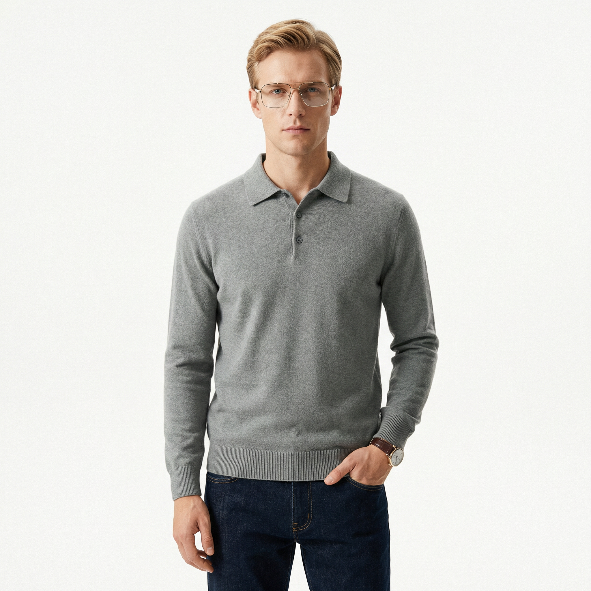 Theodor – Klassisk ylletröja med polokrage