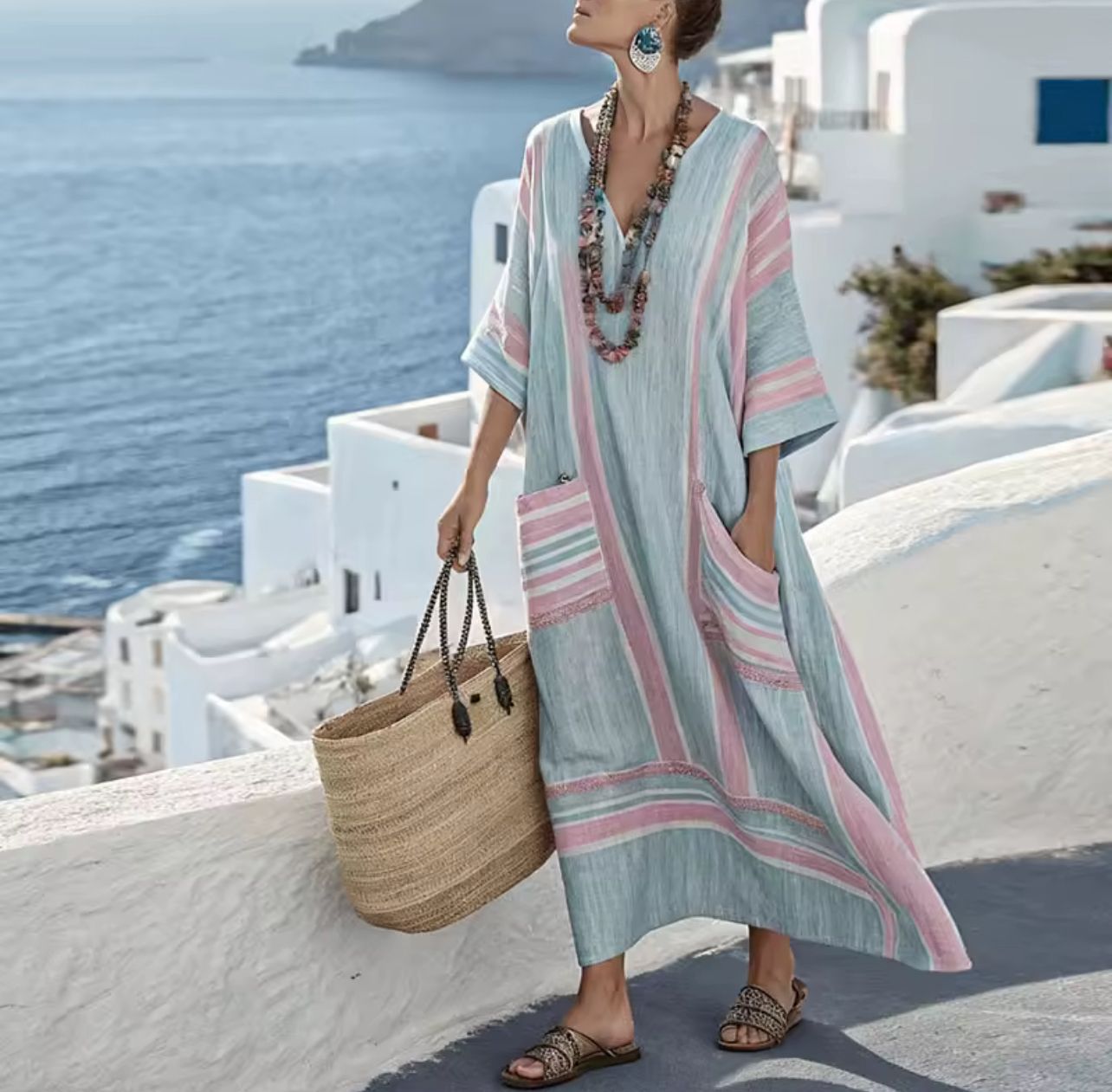 Elegant Mary – Lång sommarklänning för en stilig sommarlook