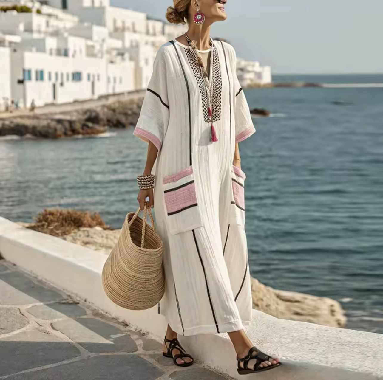 Elegant Mary – Lång sommarklänning för en stilig sommarlook